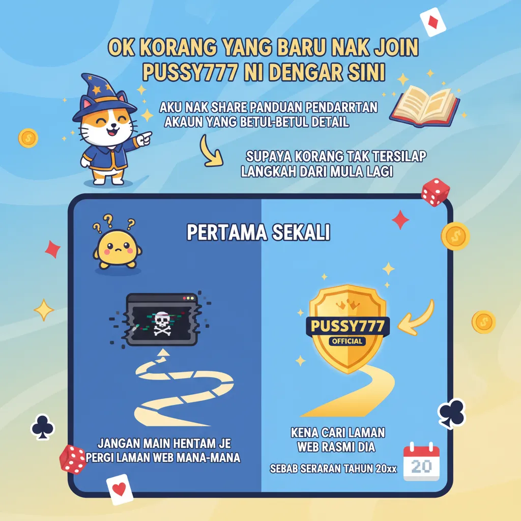 Panduan Pendaftaran Akaun Pussy777