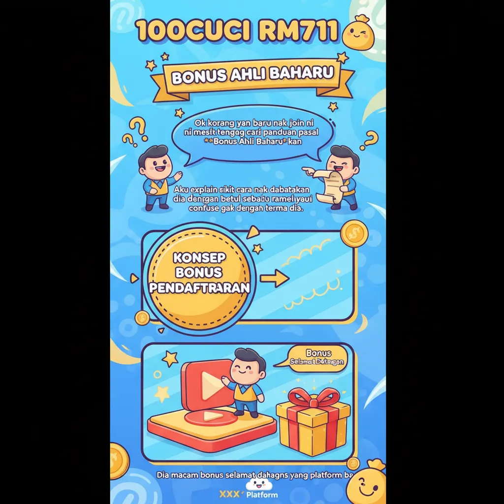 Panduan 100cuci rm711: Bonus Ahli Baharu